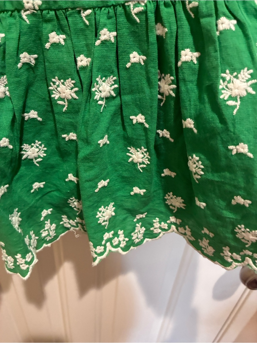 Roller Rabbit Green Embroidered Floral Dress - Picture 4 of 5